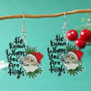 1 Pair Elegant Cute Streetwear Santa Claus Letter Arylic Drop Earrings