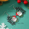 1 Pair Elegant Cute Streetwear Santa Claus Letter Arylic Drop Earrings
