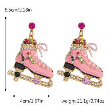 1 Pair Elegant Cute Streetwear Skates Zinc Alloy Drop Earrings