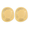 1 Pair Elegant Exaggerated Oval Plating Alloy Drop Earrings