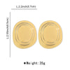 1 Pair Elegant Exaggerated Oval Plating Alloy Drop Earrings