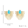 1 Pair Elegant Exaggerated Sun Enamel Plating Iron Gold Plated Ear Studs