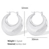 1 Pair Elegant French Style Commute U Shape Semicircle Polishing Plating 304 Stainless Steel 18K Gold Plated Earrings