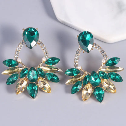 1 Pair Elegant Geometric Alloy Drop Earrings