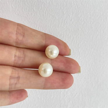 1 Pair Elegant Geometric Artificial Pearl Women's Ear Studs