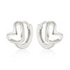 1 Pair Elegant Glam Heart Shape Plating Sterling Silver White Gold Plated Gold Plated Earrings