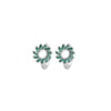 1 Pair Elegant Glam Luxurious Wreath Plating Inlay Copper Zircon White Gold Plated Earrings