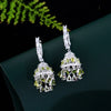 1 Pair Elegant Glam Water Droplets Tassel Inlay Copper Zircon White Gold Plated Drop Earrings