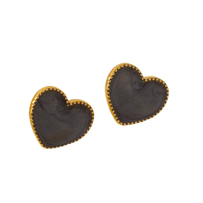 1 Pair Elegant Heart Shape 304 Stainless Steel Ear Studs