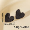 1 Pair Elegant Heart Shape 304 Stainless Steel Ear Studs