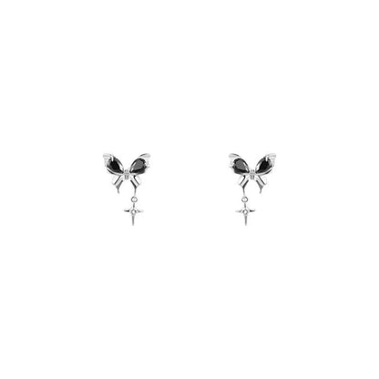 1 Pair Elegant Lady Butterfly Plating Inlay Alloy Zircon Drop Earrings