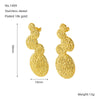 1 Pair Elegant Lady Classic Style Asymmetrical Irregular Solid Color 304 Stainless Steel Titanium Steel Titanium Steel 18K Gold Plated Drop Earrings