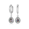 1 Pair Elegant Lady Geometric Water Droplets Plating Inlay 304 Stainless Steel Zircon Drop Earrings