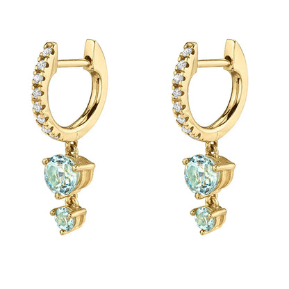 1 Pair Elegant Lady Heart Shape Plating Inlay Copper Zircon 18k Gold Plated Drop Earrings