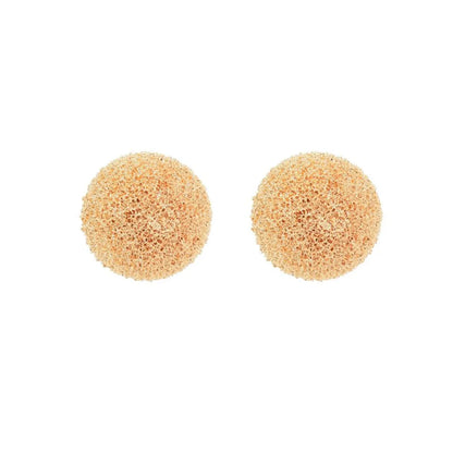 1 Pair Elegant Lady Solid Color Plating Copper 18k Gold Plated White Gold Plated Ear Studs