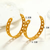 1 Pair Elegant Lady Streetwear C Shape Flocking Ear Studs