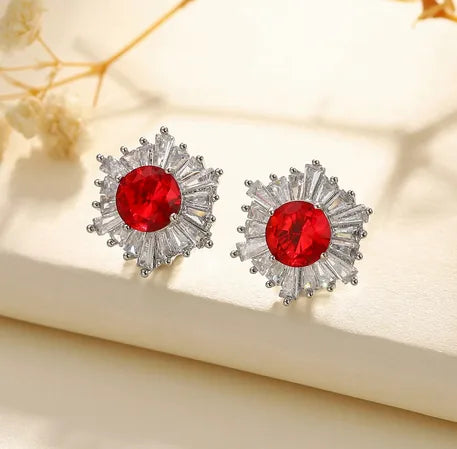 1 Pair Elegant Lady Streetwear Snowflake Inlay Copper Zircon Ear Cuffs