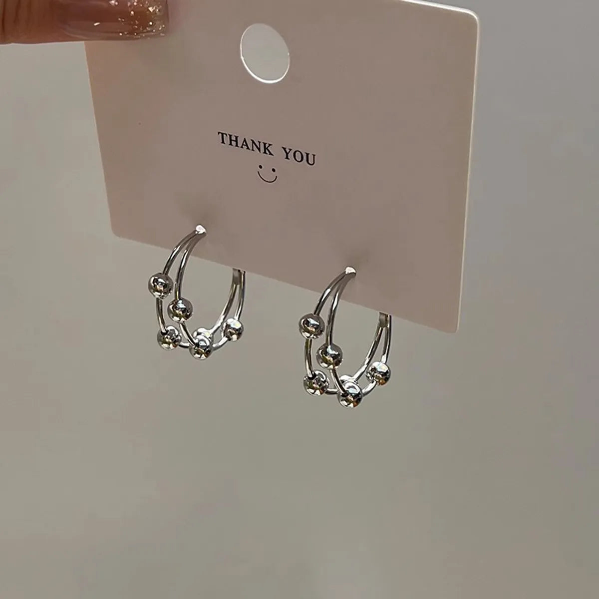 1 Pair Elegant Lady U Shape Plating Alloy Earrings