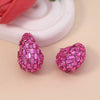 1 Pair Elegant Lady Water Droplets Plating Inlay Zinc Alloy Glass Ear Studs