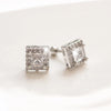 1 Pair Elegant Leaf Crown Plating Copper Zircon Ear Studs