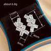 1 Pair Elegant Leaf Flower Inlay Copper Zircon Ear Studs