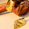 1 Pair Elegant Luxurious Conch Plating 304 Stainless Steel 18K Gold Plated Ear Studs