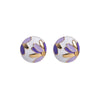 1 Pair Elegant Luxurious Flower Enamel Plating Inlay Alloy Zircon Gold Plated Ear Studs