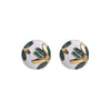 1 Pair Elegant Luxurious Flower Enamel Plating Inlay Alloy Zircon Gold Plated Ear Studs