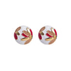 1 Pair Elegant Luxurious Flower Enamel Plating Inlay Alloy Zircon Gold Plated Ear Studs