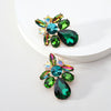 1 Pair Elegant Luxurious Geometric Plating Inlay Zinc Alloy Alloy Glass Drop Earrings