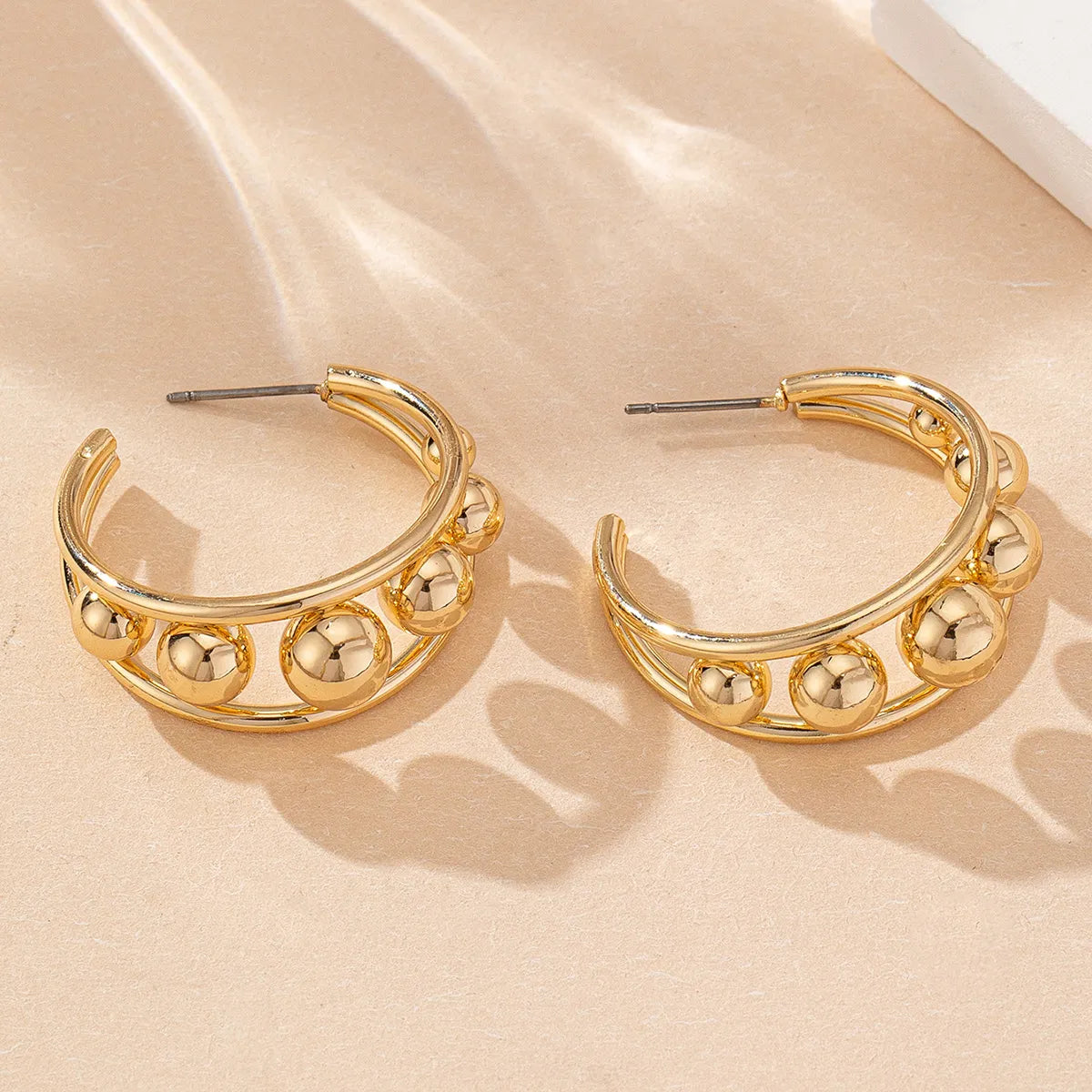 1 Pair Elegant Luxurious Other Ferroalloy Earrings