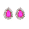 1 Pair Elegant Luxurious Shiny Water Droplets Plating Inlay Alloy Rhinestones Glass Stone Gold Plated Ear Studs