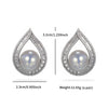 1 Pair Elegant Luxurious XUPING Water Droplets Inlay Copper Artificial Gemstones Artificial Pearls 18K Gold Plated Platinum Plated Ear Studs