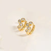 1 Pair Elegant Modern Style Classic Style Round Oval Heart Shape Inlay Copper Zircon 14K Gold Plated Earrings