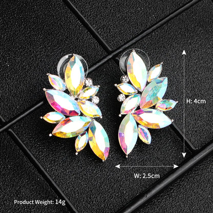 1 Pair Elegant Modern Style Streetwear Irregular Inlay Alloy Rhinestones Ear Studs