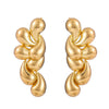 1 Pair Elegant Modern Style Water Droplets Iron Ear Studs