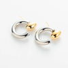 1 Pair Elegant Oval Plating Copper Ear Studs