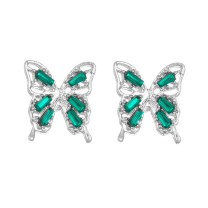 1 Pair Elegant Princess Romantic Butterfly Alloy Ear Studs