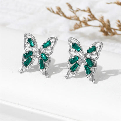 1 Pair Elegant Princess Romantic Butterfly Alloy Ear Studs