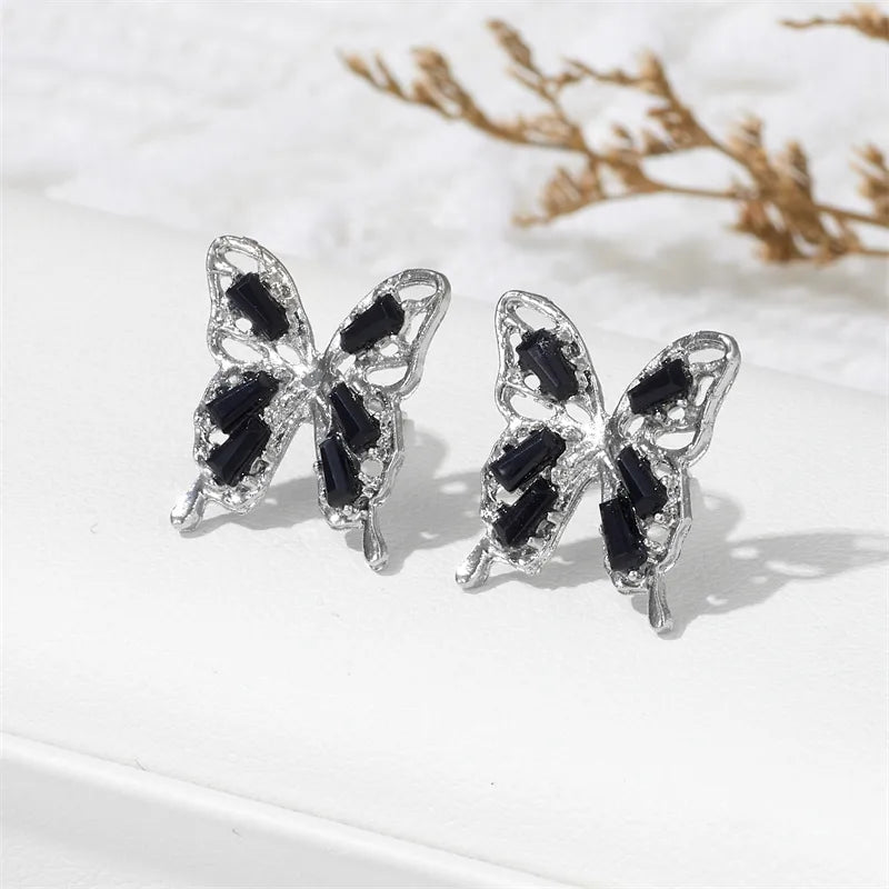 1 Pair Elegant Princess Romantic Butterfly Alloy Ear Studs