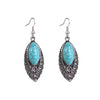 1 Pair Elegant Retro Ethnic Style Leaf Alloy Wood Shell Drop Earrings