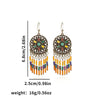 1 Pair Elegant Retro Ethnic Style Leaf Alloy Wood Shell Drop Earrings