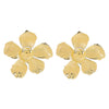 1 Pair Elegant Retro Exaggerated Flower Iron Ear Studs