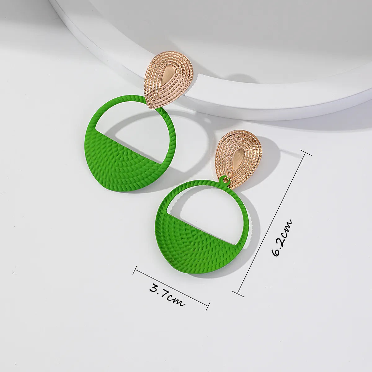 1 Pair Elegant Retro Geometric Alloy Drop Earrings