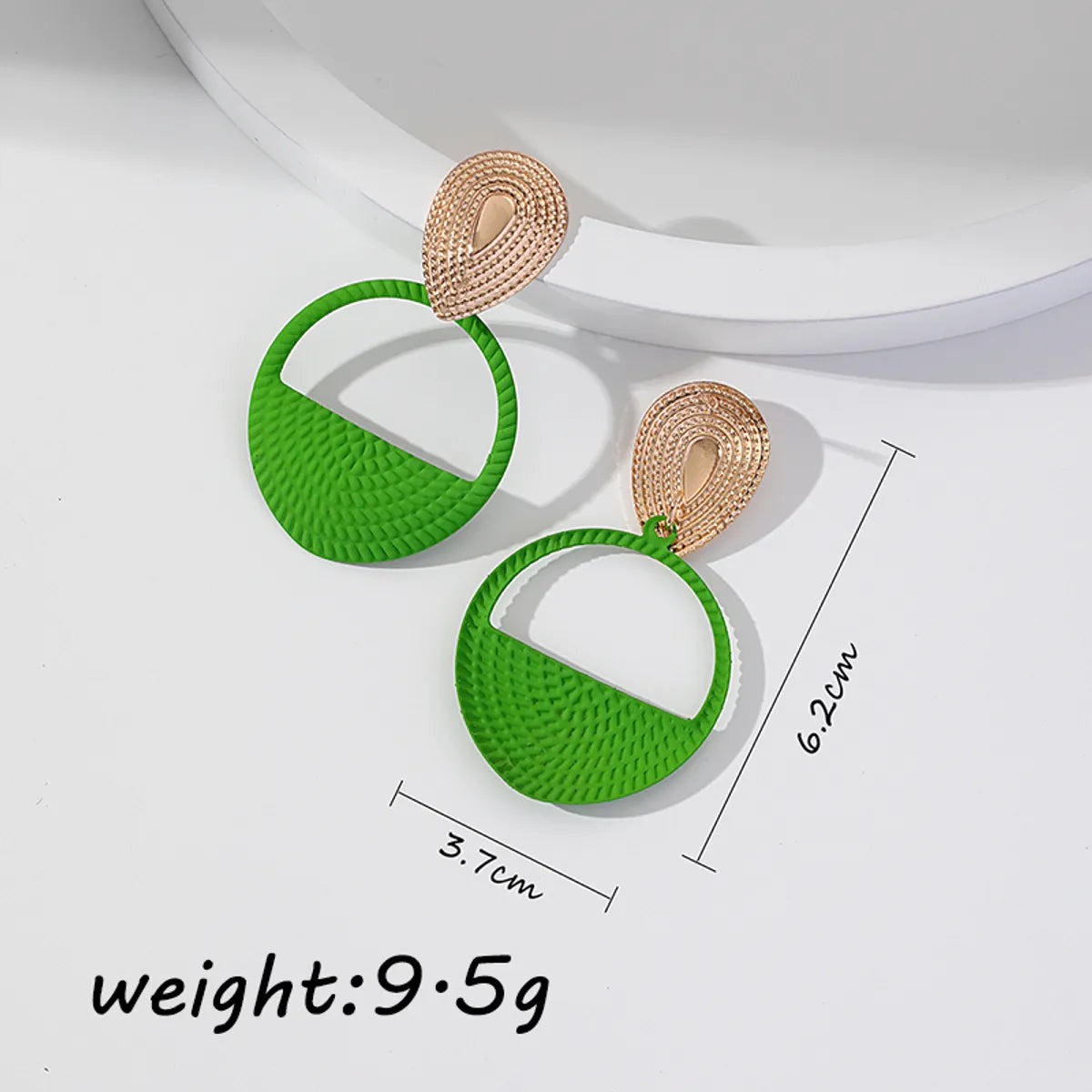 1 Pair Elegant Retro Geometric Alloy Drop Earrings