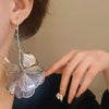 1 Pair Elegant Retro Luxurious Flower Plating Alloy Copper Gold Plated Silver Plated Drop Earrings