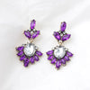 1 Pair Elegant Retro Water Droplets Plating Inlay Alloy Rhinestones Gold Plated Ear Studs