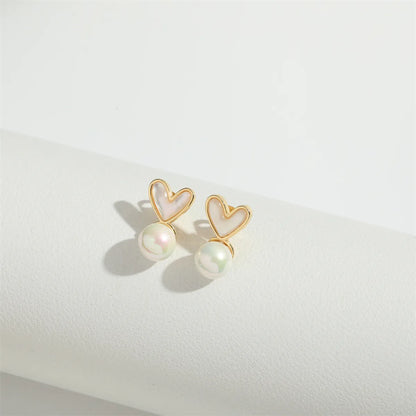 1 Pair Elegant Simple Style Bow Knot Plating Inlay Copper Zircon 14K Gold Plated Ear Studs