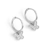 1 Pair Elegant Simple Style Butterfly Inlay Sterling Silver Zircon White Gold Plated Gold Plated Drop Earrings