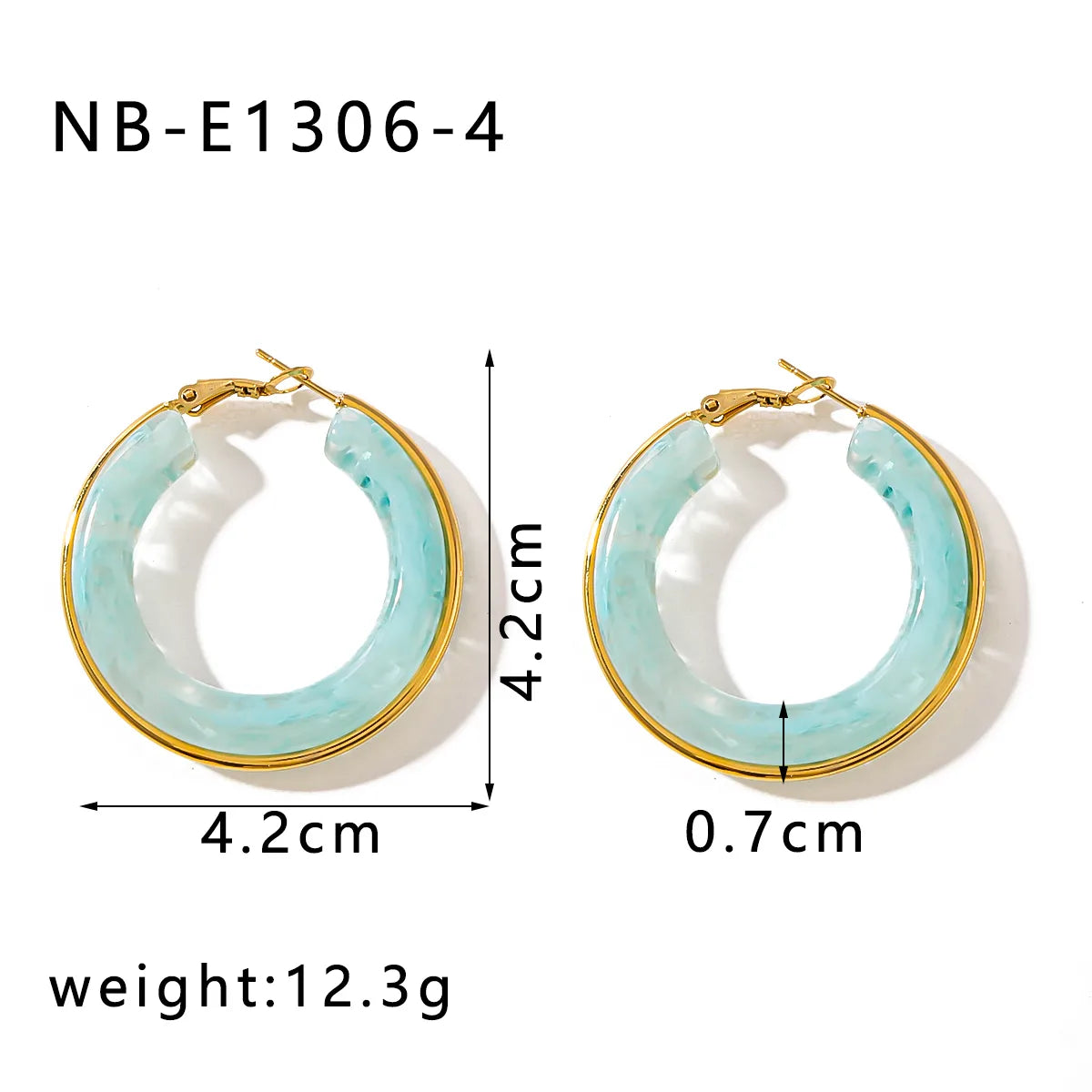 1 Pair Elegant Simple Style Classic Style Circle Multicolor Simple Plating 304 Stainless Steel 18K Gold Plated Earrings